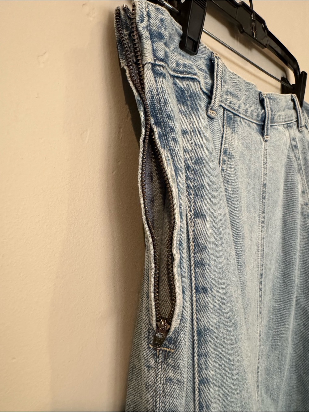 Madewell NWT Light Blue Denim A-Line Midi Skirt - Picture 8 of 12